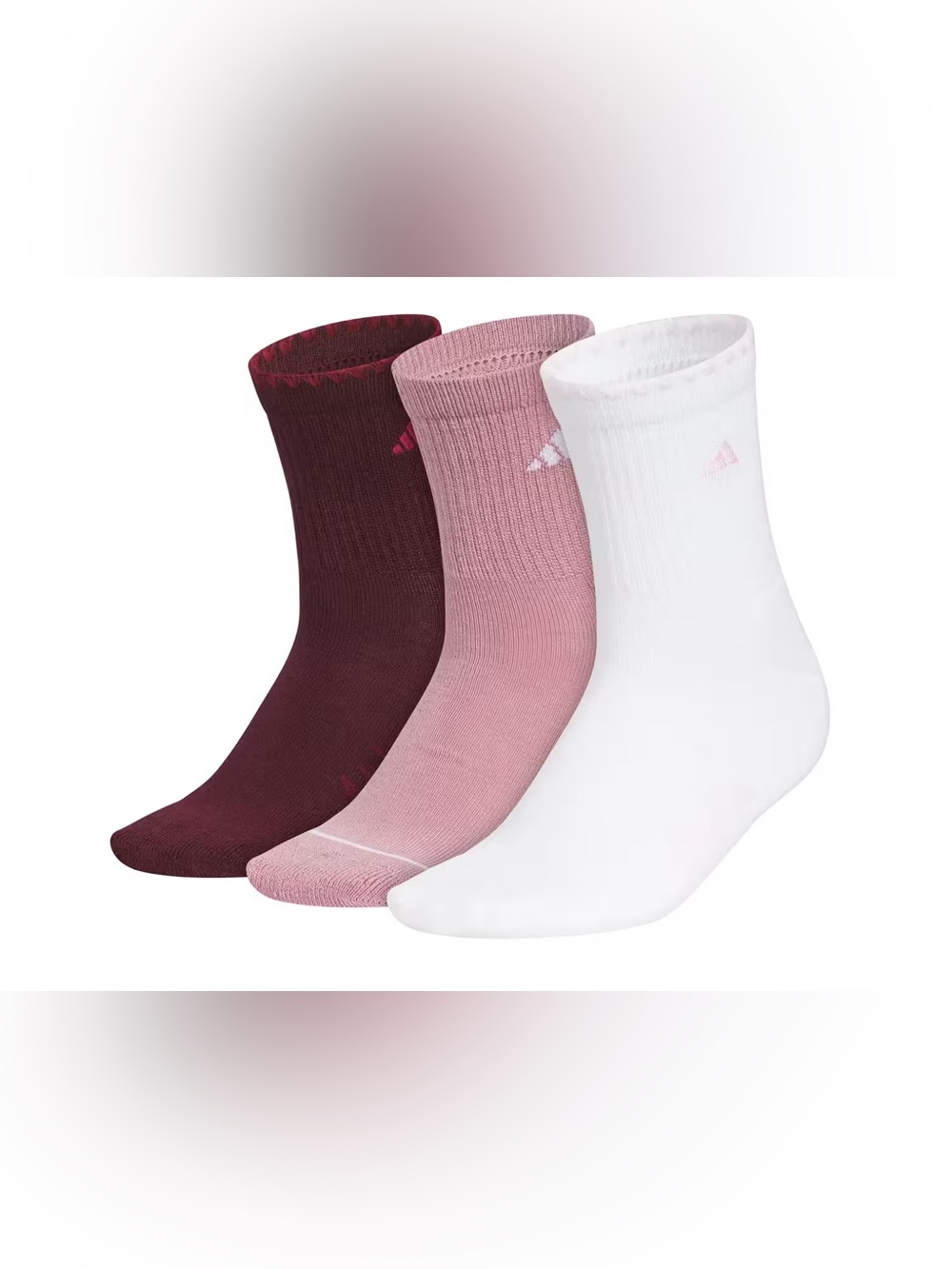 adidas 3-Pack Cushioned Climacool 3 high quarter women’s socks